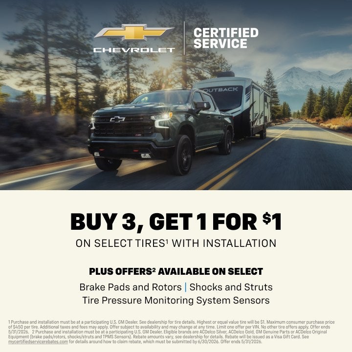 Buy 3 Get 1 for $1 Tire